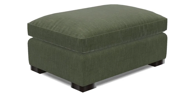 Wadenhoe Storage Footstool in Two Tone Plain Biscuit