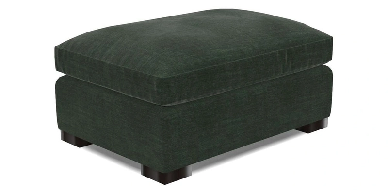 Wadenhoe Storage Footstool in Two Tone Plain Biscuit