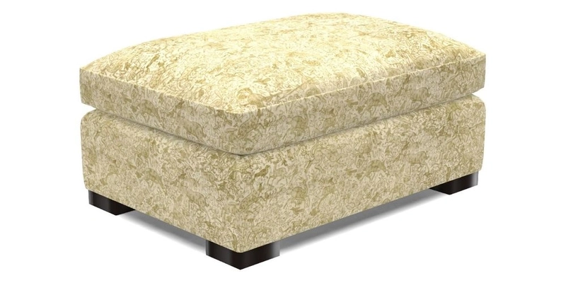 Wadenhoe Storage Footstool in Two Tone Plain Biscuit
