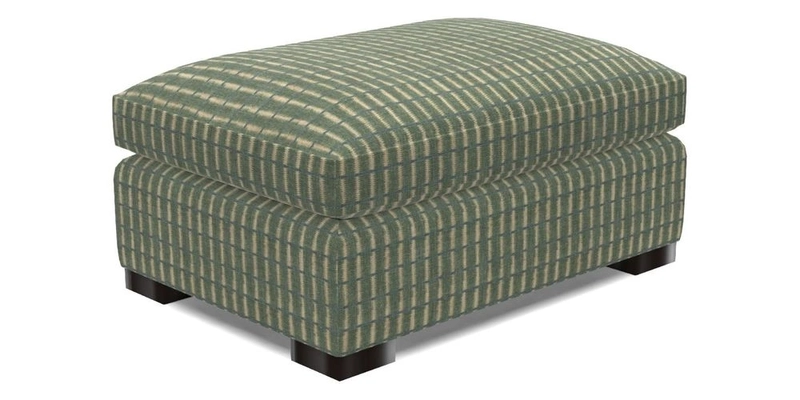 Wadenhoe Storage Footstool in Two Tone Plain Biscuit