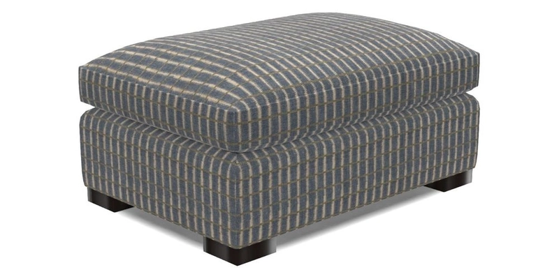 Wadenhoe Storage Footstool in Two Tone Plain Biscuit