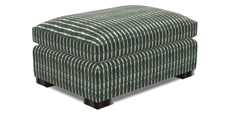 Wadenhoe Storage Footstool in Two Tone Plain Biscuit