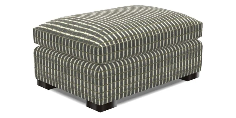 Wadenhoe Storage Footstool in Two Tone Plain Biscuit