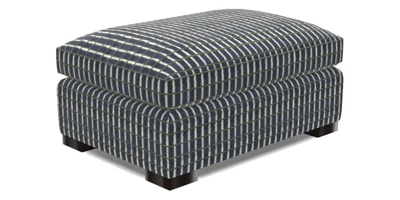 Wadenhoe Storage Footstool in Two Tone Plain Biscuit