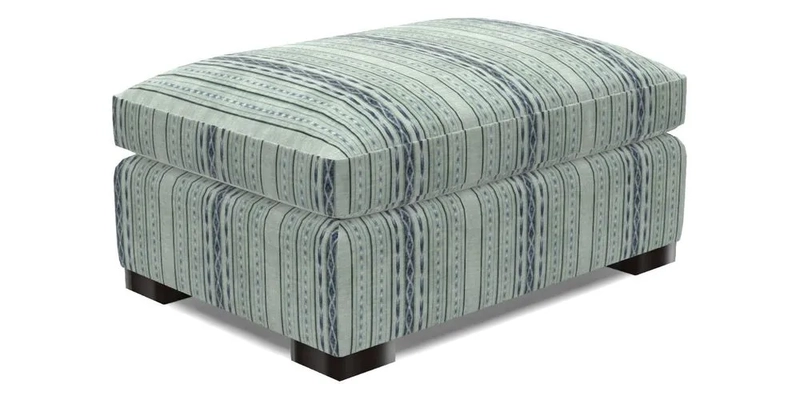 Wadenhoe Storage Footstool in Two Tone Plain Biscuit
