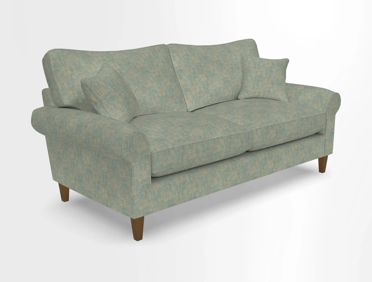 Waverley 3 Seater Sofa in Cloth 18 Bengal Stripe Indigo