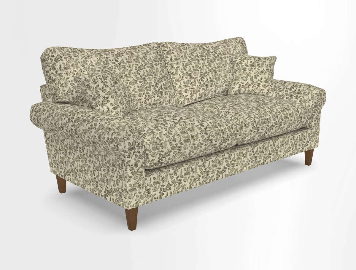 Waverley 3 Seater Sofa in Cloth 18 Bengal Stripe Indigo