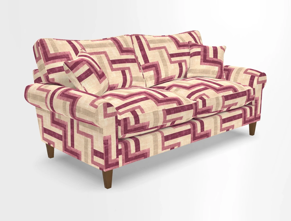 Waverley 3 Seater Sofa in Cloth 18 Bengal Stripe Indigo