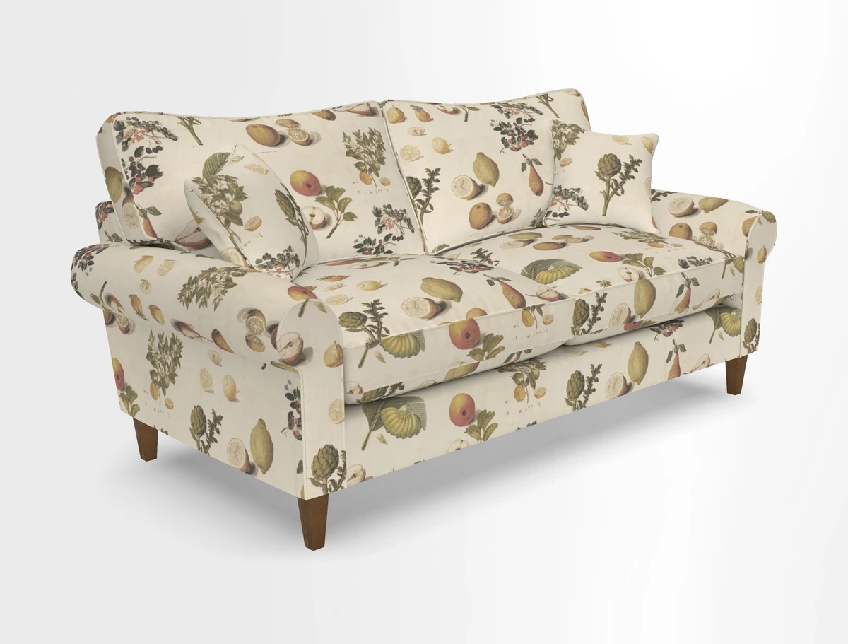 Waverley 3 Seater Sofa in Cloth 18 Bengal Stripe Indigo
