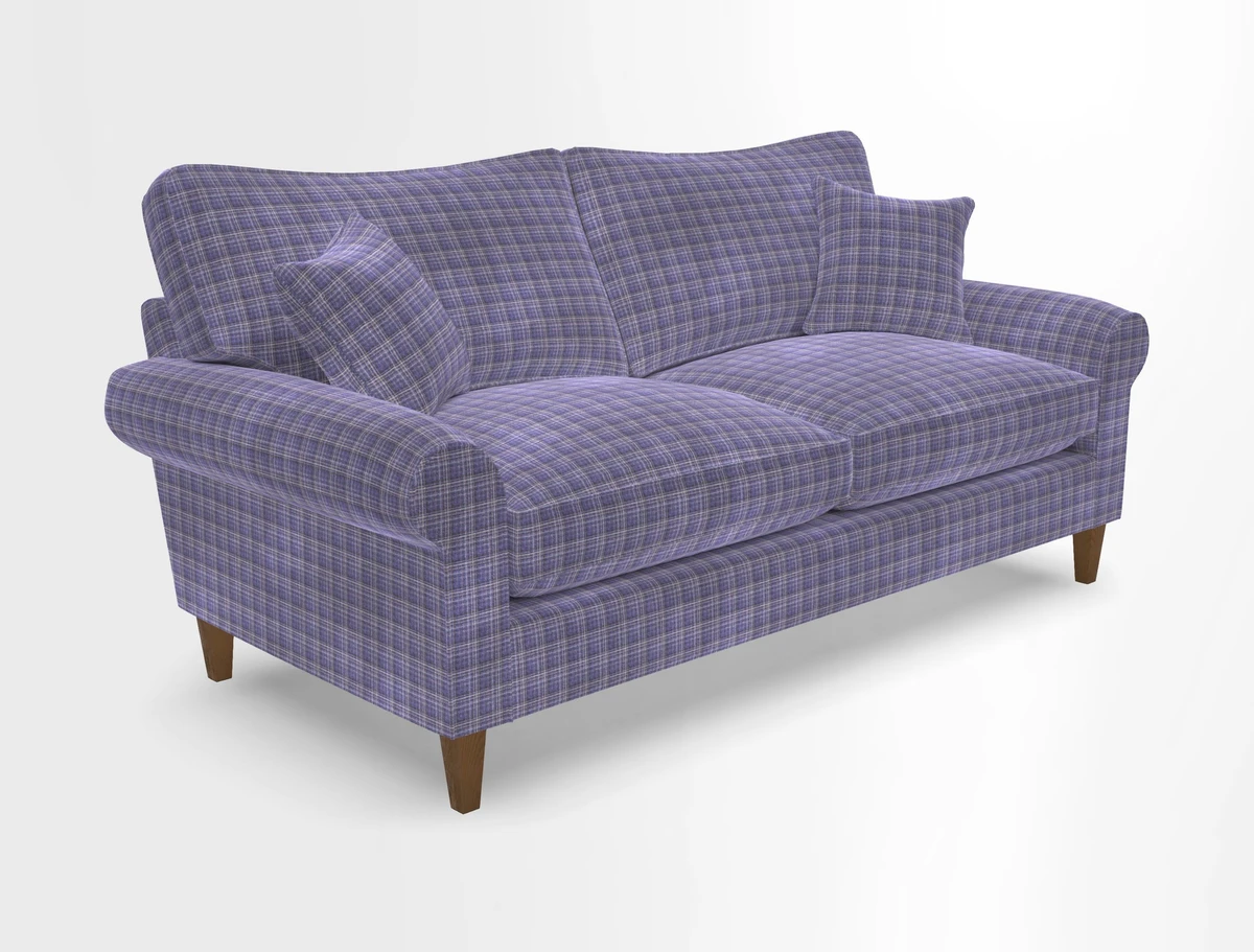 Waverley 3 Seater Sofa in Cloth 18 Bengal Stripe Indigo