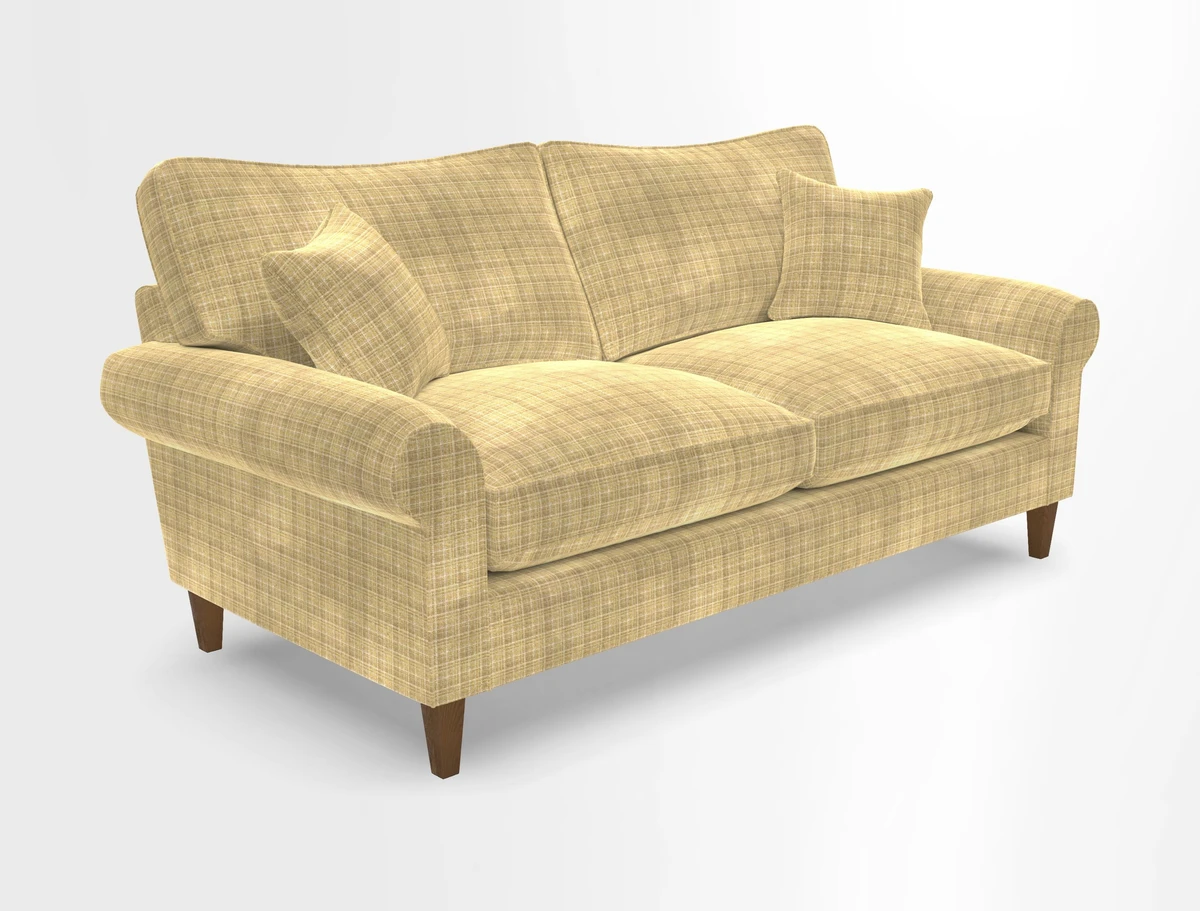 Waverley 3 Seater Sofa in Cloth 18 Bengal Stripe Indigo