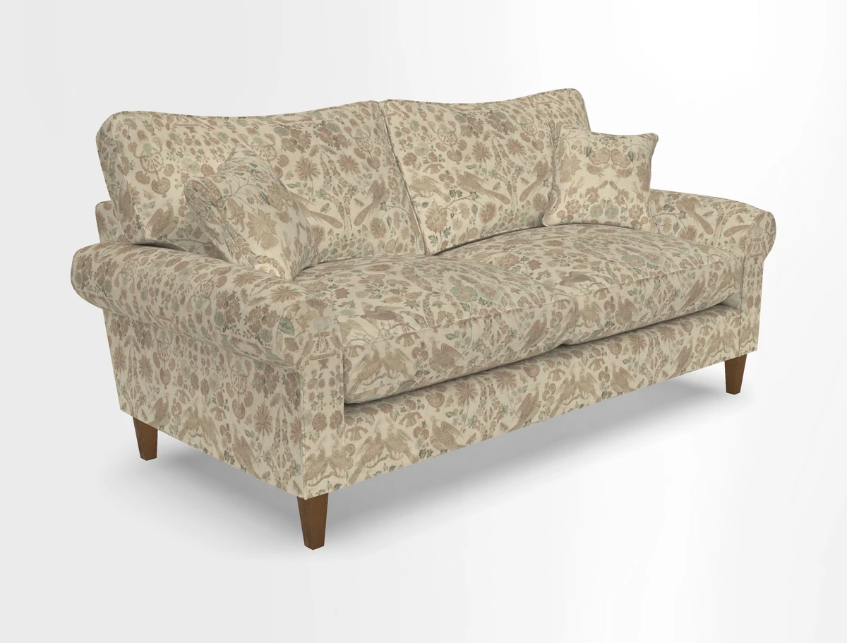 Waverley 3 Seater Sofa in Cloth 18 Bengal Stripe Indigo