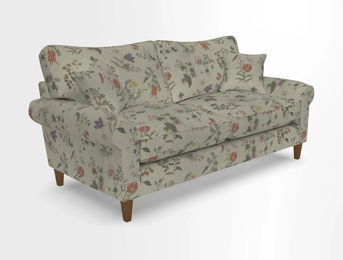 Waverley 3 Seater Sofa in Cloth 18 Bengal Stripe Indigo