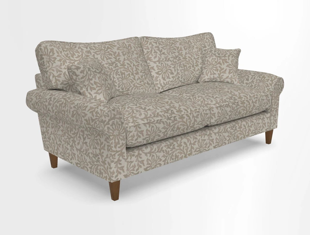 Waverley 3 Seater Sofa in Cloth 18 Bengal Stripe Indigo