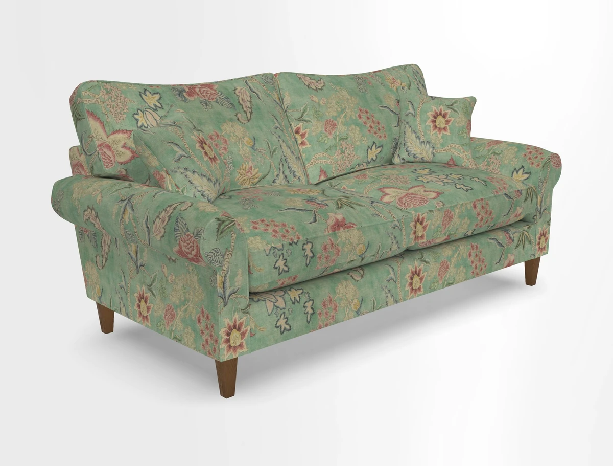 Waverley 3 Seater Sofa in Cloth 18 Bengal Stripe Indigo