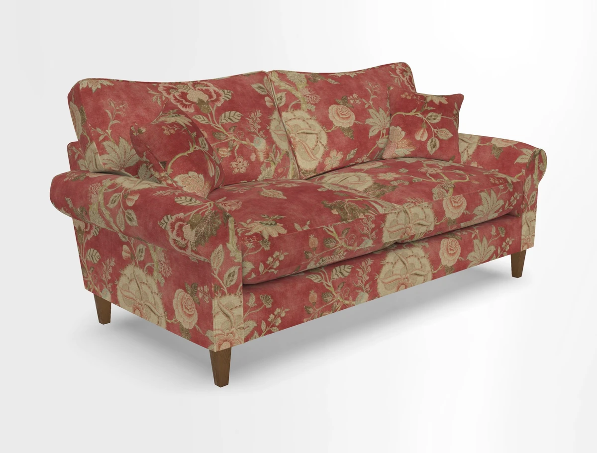 Waverley 3 Seater Sofa in Cloth 18 Bengal Stripe Indigo