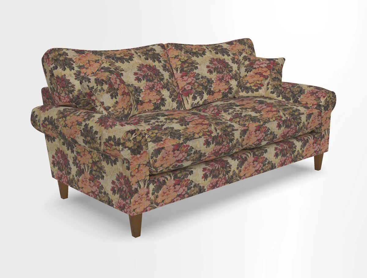Waverley 3 Seater Sofa in Cloth 18 Bengal Stripe Indigo