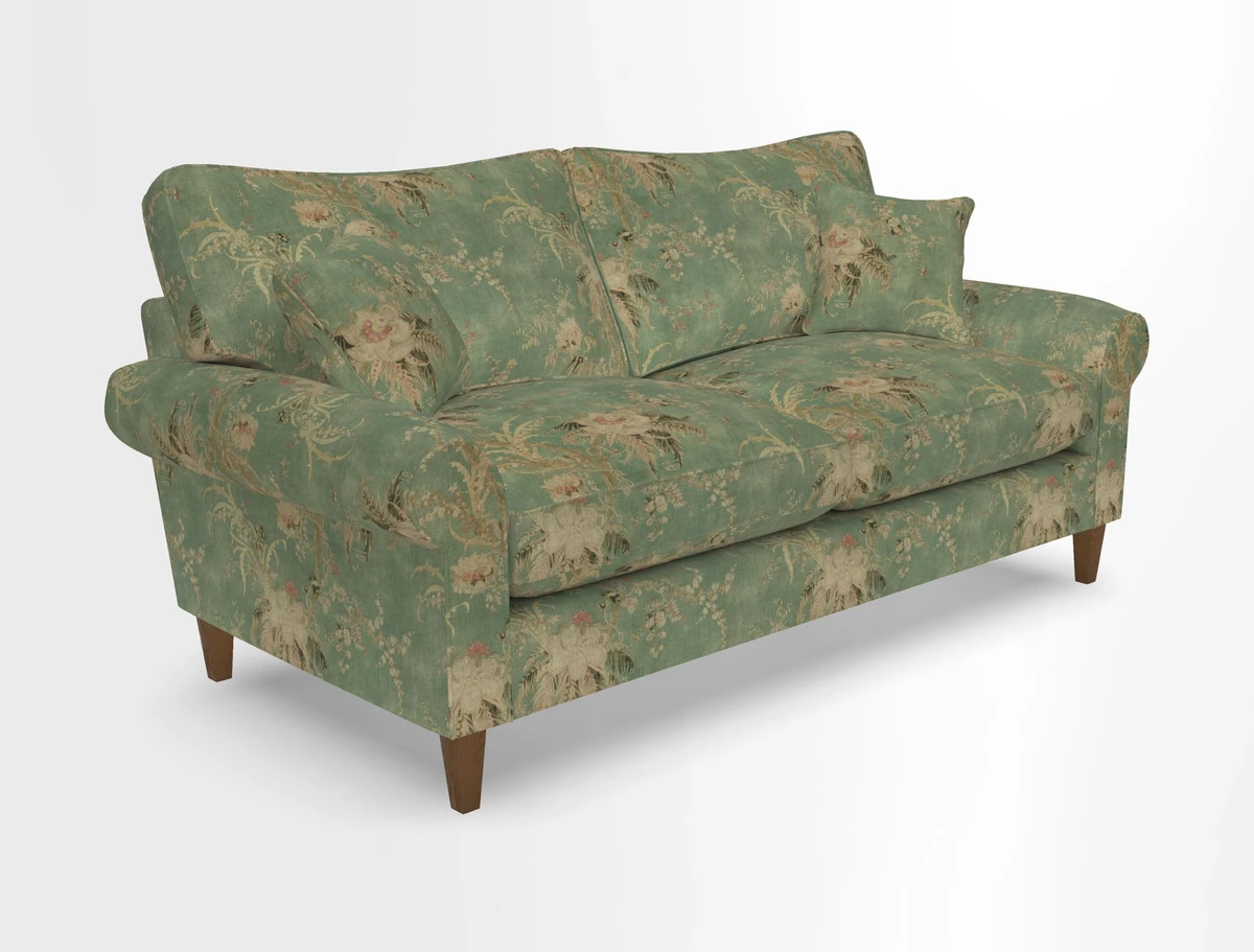 Waverley 3 Seater Sofa in Cloth 18 Bengal Stripe Indigo