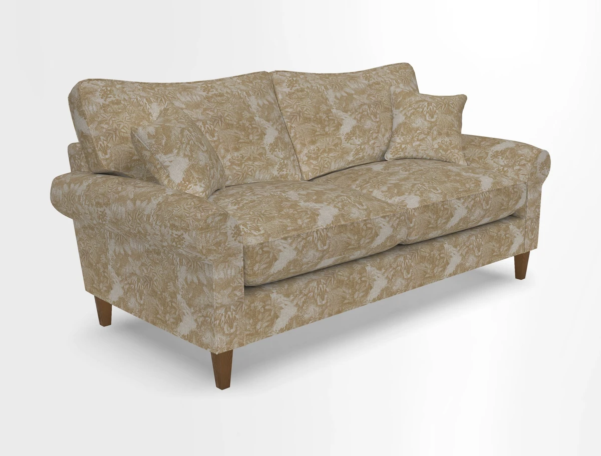 Waverley 3 Seater Sofa in Cloth 18 Bengal Stripe Indigo