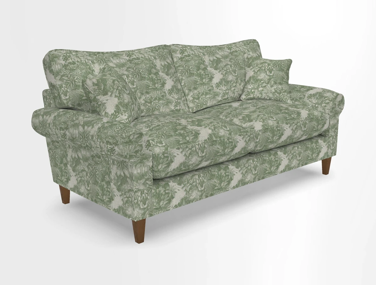 Waverley 3 Seater Sofa in Cloth 18 Bengal Stripe Indigo