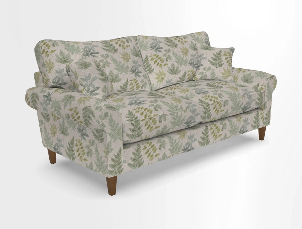 Waverley 3 Seater Sofa in Cloth 18 Bengal Stripe Indigo