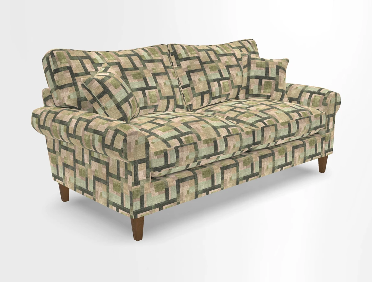 Waverley 3 Seater Sofa in Cloth 18 Bengal Stripe Indigo