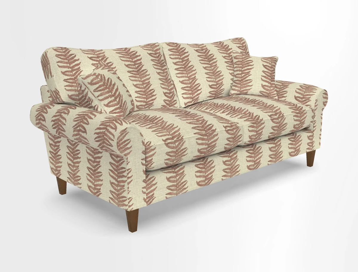 Waverley 3 Seater Sofa in Cloth 18 Bengal Stripe Indigo