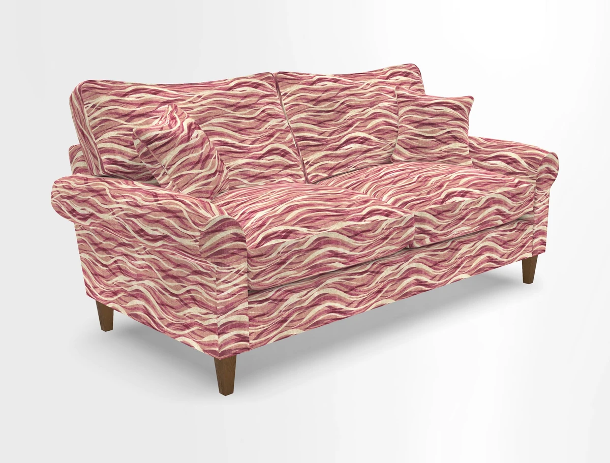 Waverley 3 Seater Sofa in Cloth 18 Bengal Stripe Indigo