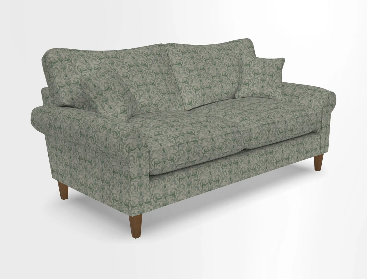 Waverley 3 Seater Sofa in Cloth 18 Bengal Stripe Indigo