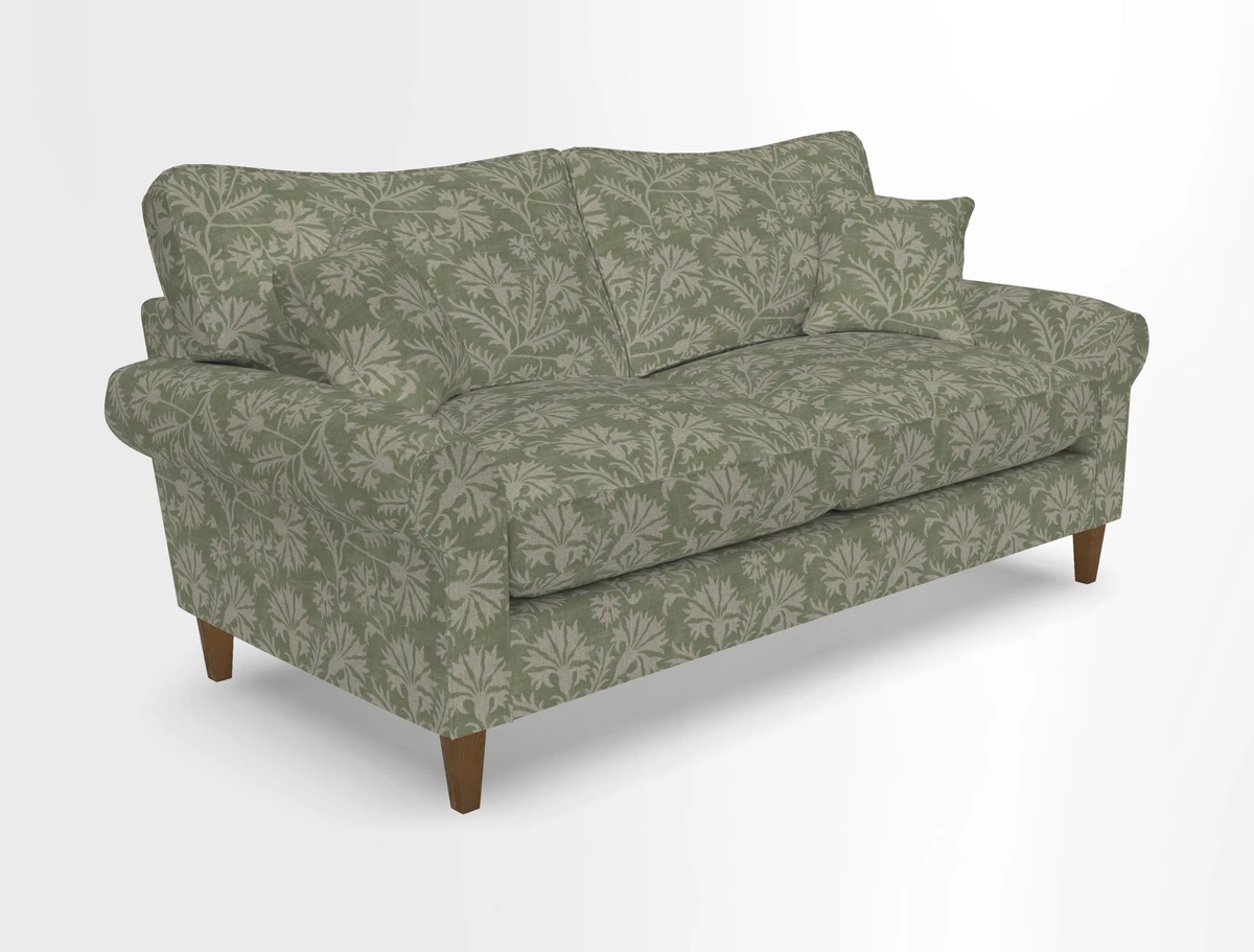 Waverley 3 Seater Sofa in Cloth 18 Bengal Stripe Indigo