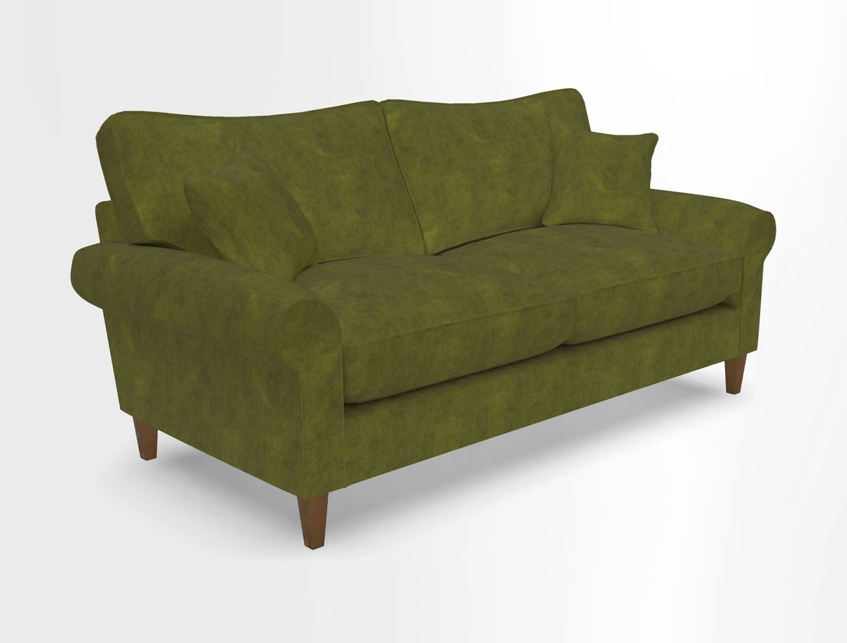 Waverley 3 Seater Sofa in Cloth 18 Bengal Stripe Indigo
