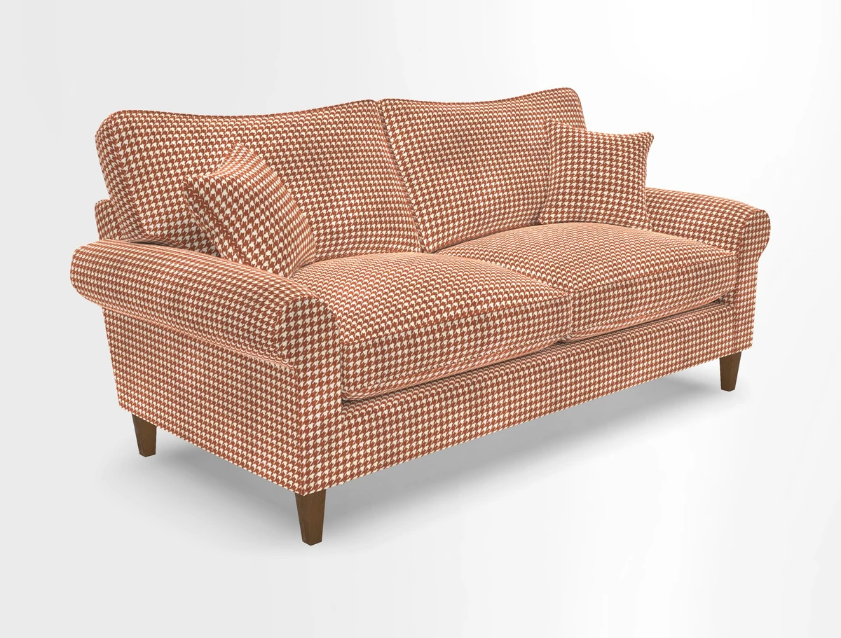 Waverley 3 Seater Sofa in Cloth 18 Bengal Stripe Indigo