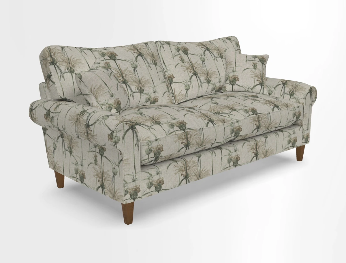 Waverley 3 Seater Sofa in Cloth 18 Bengal Stripe Indigo