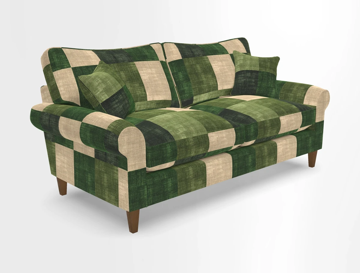 Waverley 3 Seater Sofa in Cloth 18 Bengal Stripe Indigo