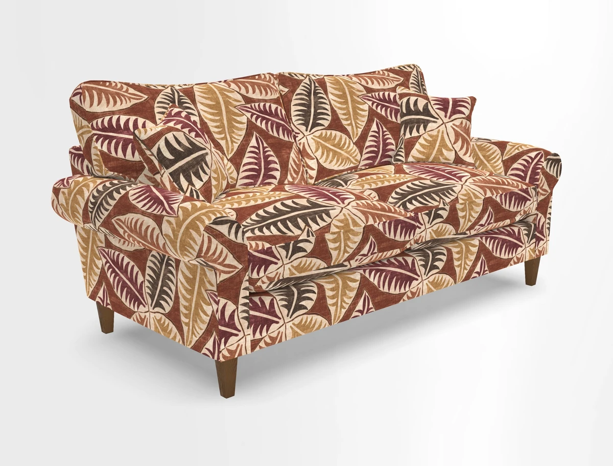 Waverley 3 Seater Sofa in Cloth 18 Bengal Stripe Indigo