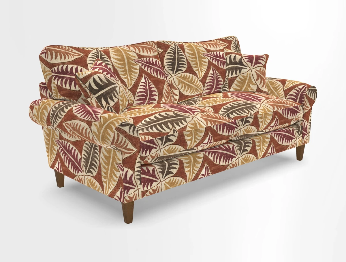 Waverley 3 Seater Sofa in Cloth 18 Bengal Stripe Indigo