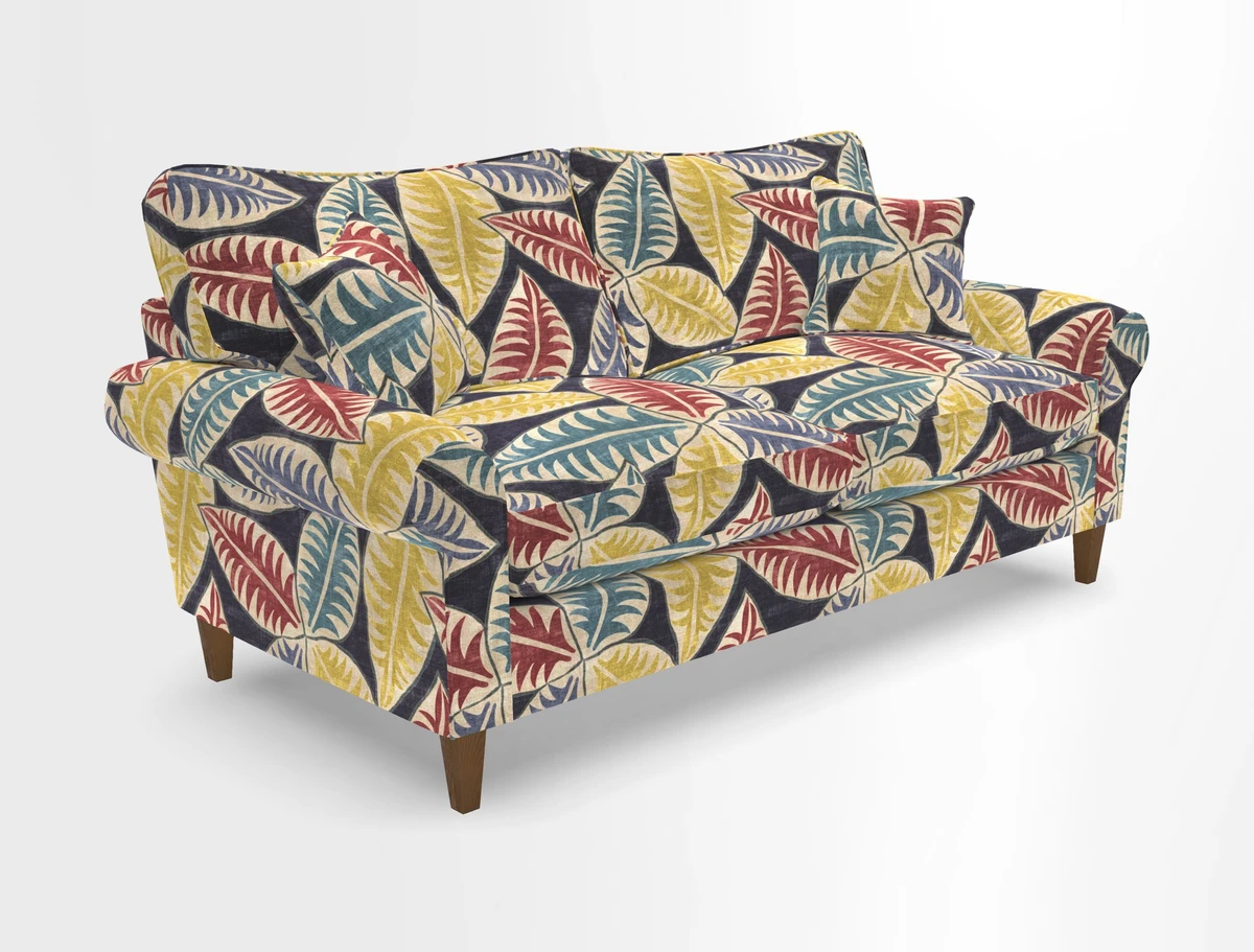 Waverley 3 Seater Sofa in Cloth 18 Bengal Stripe Indigo