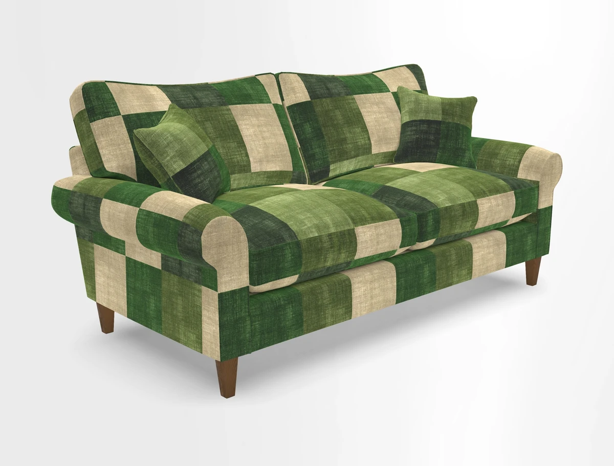Waverley 3 Seater Sofa in Cloth 18 Bengal Stripe Indigo