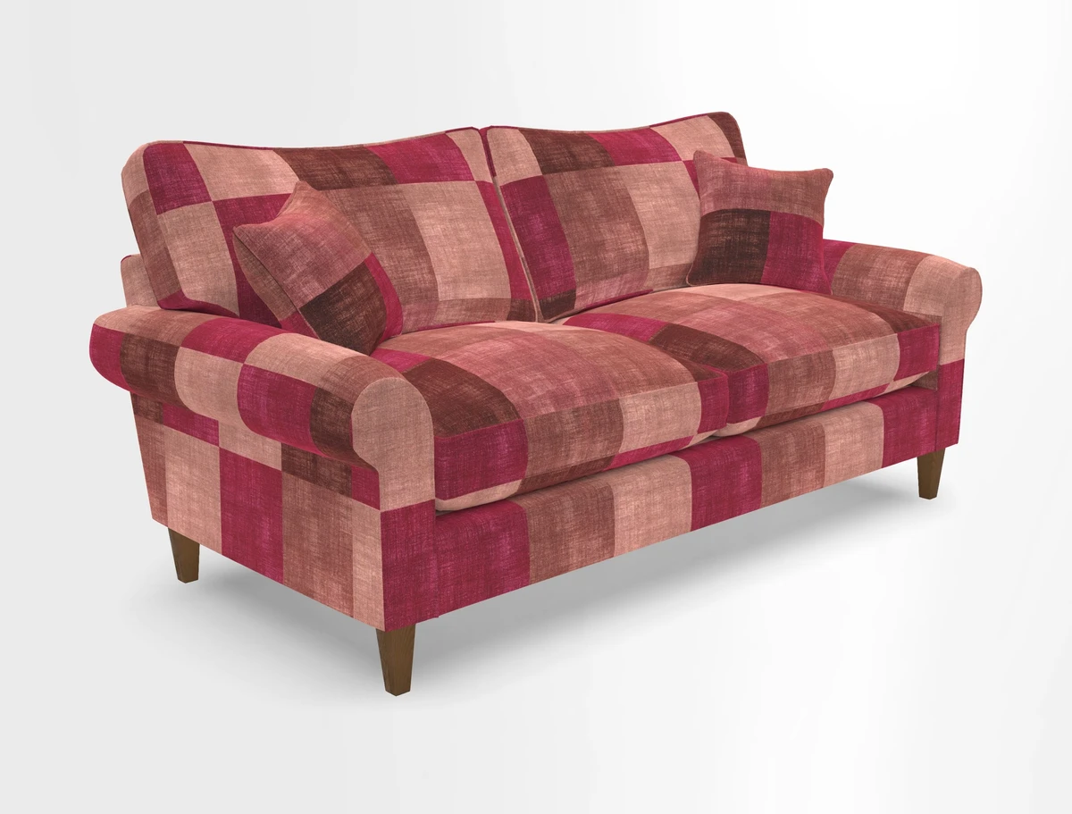 Waverley 3 Seater Sofa in Cloth 18 Bengal Stripe Indigo