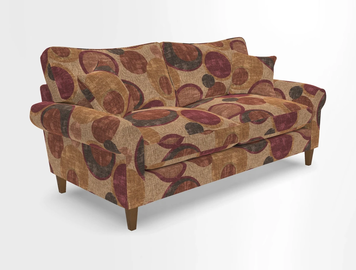 Waverley 3 Seater Sofa in Cloth 18 Bengal Stripe Indigo