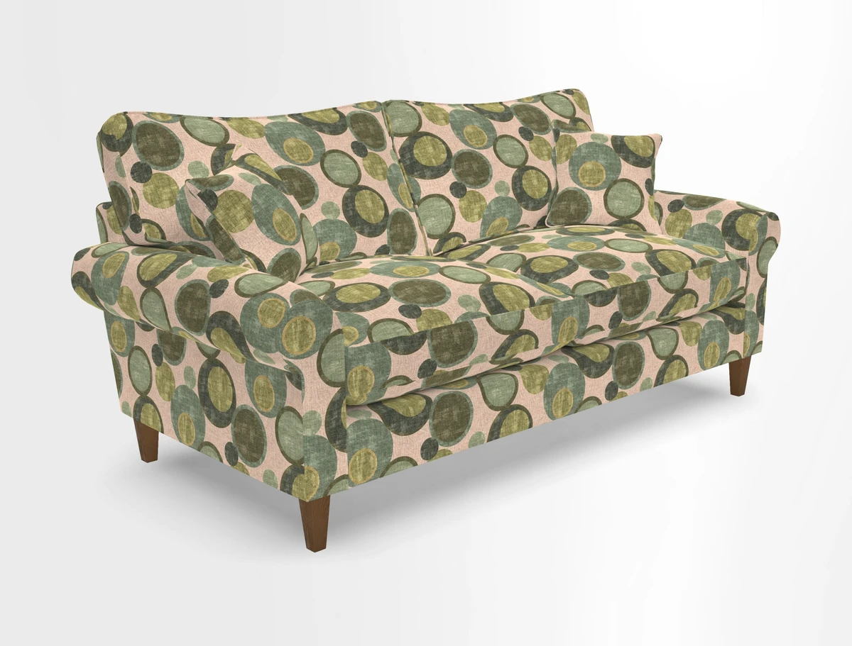 Waverley 3 Seater Sofa in Cloth 18 Bengal Stripe Indigo