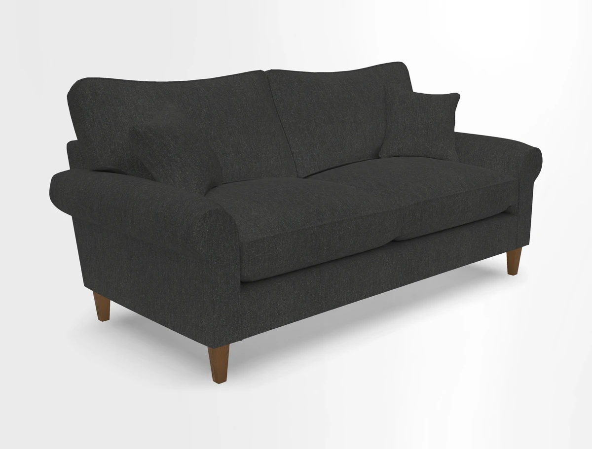 Waverley 3 Seater Sofa in Cloth 18 Bengal Stripe Indigo