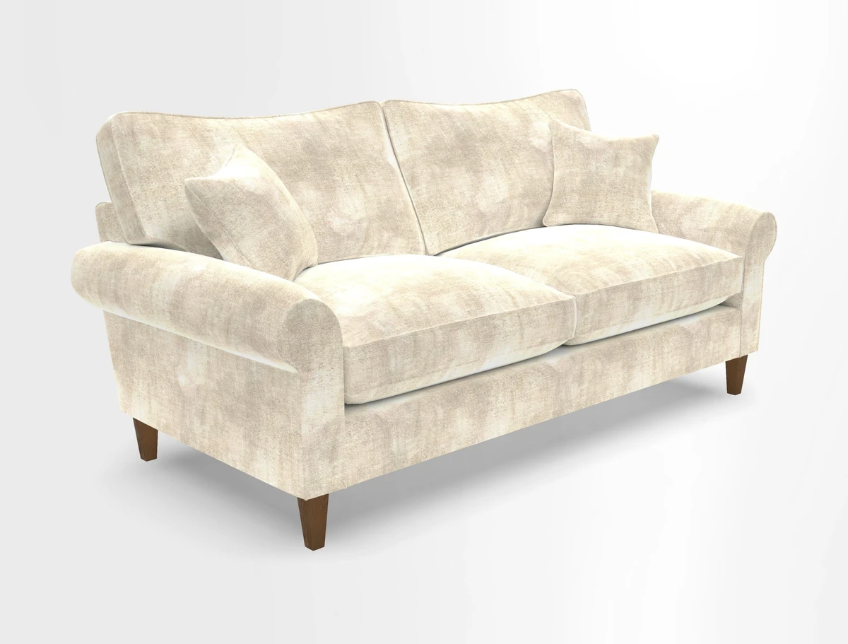 Waverley 3 Seater Sofa in Cloth 18 Bengal Stripe Indigo