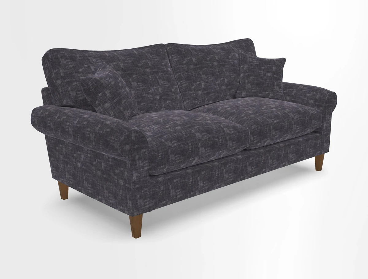 Waverley 3 Seater Sofa in Cloth 18 Bengal Stripe Indigo
