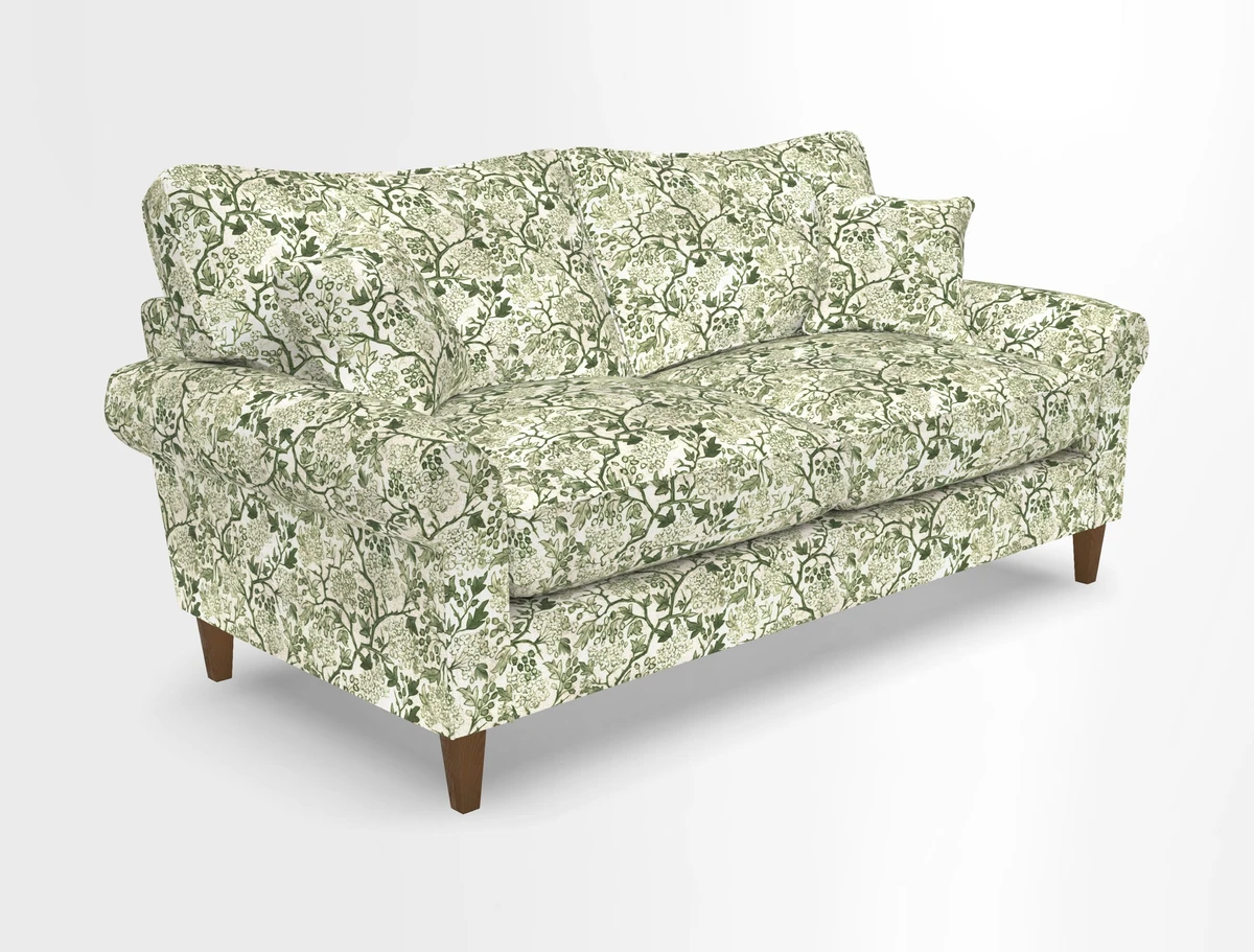 Waverley 3 Seater Sofa in Cloth 18 Bengal Stripe Indigo