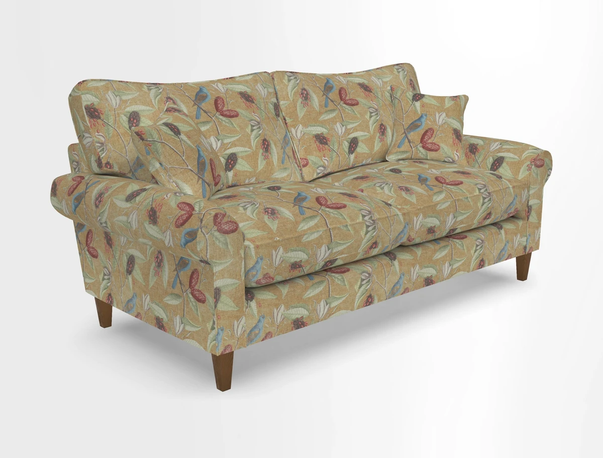 Waverley 3 Seater Sofa in Cloth 18 Bengal Stripe Indigo