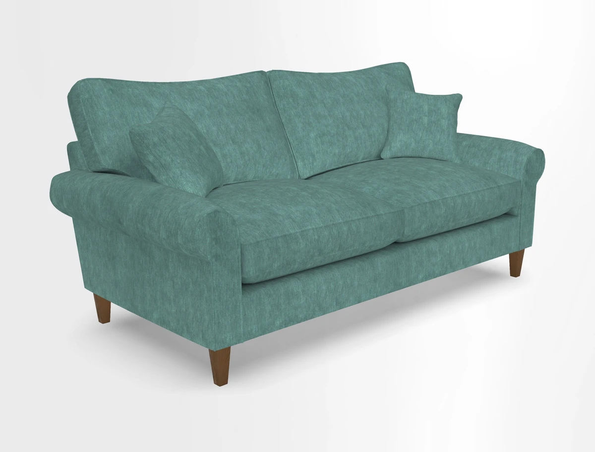 Waverley 3 Seater Sofa in Cloth 18 Bengal Stripe Indigo