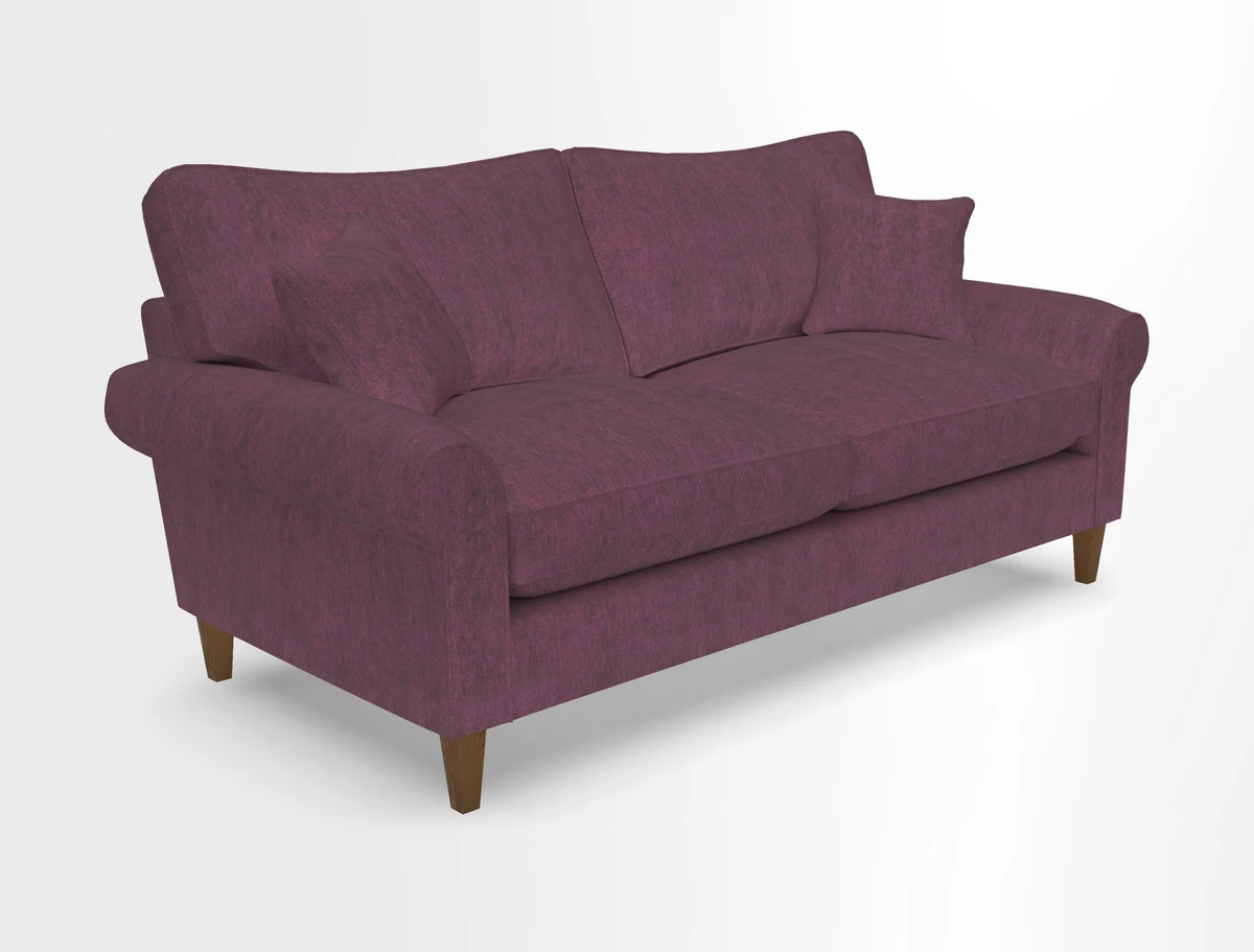 Waverley 3 Seater Sofa in Cloth 18 Bengal Stripe Indigo