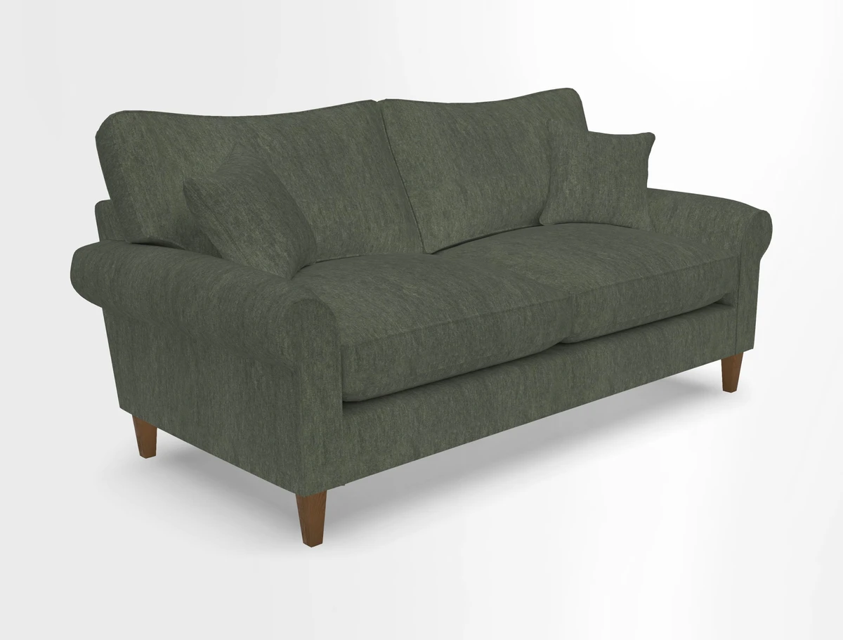 Waverley 3 Seater Sofa in Cloth 18 Bengal Stripe Indigo