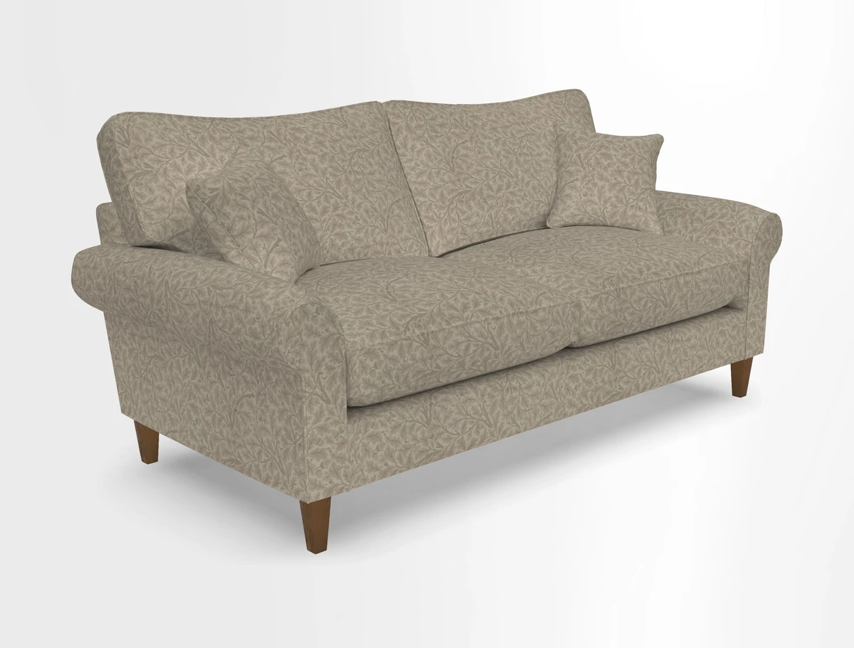 Waverley 3 Seater Sofa in Cloth 18 Bengal Stripe Indigo
